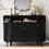 WF311378AAB Black+MDF+3-4 Shelves