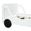 Twin Size Car-Shaped Platform Bed with Wheels,White WF311752AAK