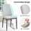 Dining Chairs Set of 4, Comfortable Upholstered Seat with Metal Legs, Curved Backrest Kitchen Chair for Living, Bedroom, Restaurant, Easy assemble, Gray WF312271AAG