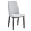 Dining Chairs Set of 4, Comfortable Upholstered Seat with Metal Legs, Curved Backrest Kitchen Chair for Living, Bedroom, Restaurant, Easy assemble, Gray WF312271AAG