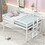 Wood Twin Size Loft Bed with Side Ladder, Antique White WF312787AAK