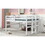 Wood Twin Size Loft Bed with Side Ladder, Antique White WF312787AAK