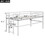 Wood Twin Size Loft Bed with Side Ladder, Antique White WF312787AAK