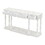 U_STYLE Retro Senior Console Table for Hallway Living Room Bedroom with 4 Front Facing Storage Drawers and 1 Shelf WF312987AAK