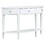 U-Style Curved Console Table Sofa Table with 3 drawers and 1 Shelf for Hallway, Entryway, Living Room WF312995AAK