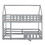 Twin over Twin House Bunk Bed with Fence and Door, Gray WF313047AAE