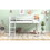 Twin Size Wood Low Loft Bed with Ladder, ladder can be placed on the left or right, White WF313084AAK