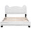 Full Size Upholstered Platform Bed with Carton Ears Shaped Headboard, White WF313160AAK