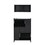 ON-TREND Multi-Functional Shoe Cabinet with Wall Cabinet, Space-saving Design Foyer Cabinet with 2 Flip Drawers, Versatile Side Cabinet for Hallway, Black WF313571AAB