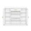 ON-TREND Modernist Side Cabinet with 4 Glass Doors & 3 Hooks, Freestanding Shoe Rack with Multiple Adjustable Shelves, Versatile Display Cabinet with Gold Handles for Hallway, Living Room, White