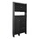 ON-TREND Modernist Shoe Cabinet with Open Storage Space, Practical Hall Tree with 3 Flip Drawers, Multi-functional & Integrated Foyer Cabinet with Tempered Glass Doors for Hallway, Black