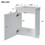 16-inch White Bathroom Vanity Cabinet with Soft-Close Doors - Easy assembly, Versatile Installation WF313815AAK