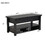 ON-TREND Lift Top Coffee Table, Multi-Functional Coffee Table with Open Shelves, Modern Lift Tabletop Dining Table for Living Room, Home Office, Black WF314404AAB