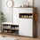 WF314405AAK White+Particle Board+5 or More Spaces+Primary Living Space+Adjustable Shelves
