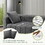 82*30" Modern Teddy Velvet Sofa,2-3 Seat Mid Century Indoor Couch, Exquisite Upholstered Loveseat with Striped Decoration for Living Room,Bedroom,Apartment,2 Colors(2 Pillows) WF314603AAG