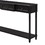 TREXM Console Table Sofa Table with Drawers for Entryway with Projecting Drawers and Long Shelf (Espresso) WF314994AAB