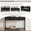 TREXM Console Table Sofa Table with Drawers for Entryway with Projecting Drawers and Long Shelf (Espresso) WF314994AAB