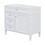 36" Bathroom Vanity without Top Sink, Modern Bathroom Storage Cabinet with 2 Drawers and a Tip-out Drawer, Solid Wood Frame (NOT INCLUDE BASIN SINK) WF315154AAK