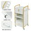 Locking Salon Storage Cabinet, Beauty Barber Salon Styling Station Organizer Equipment with 3 Hair Dryer Holder, 2 Drawers for Beauty Spa Barber Shop, White WF315415AAK