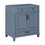 30" Bathroom Vanity without Top, Solid Wood Frame Bathroom Storage Cabinet with Soft Closing Doors, Frame Bathroom Storage Cabinet Only, Retro Style, Blue WF315585AAC