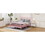 Queen Size Wood Platform Bed with Gourd Shaped Headboard and Footboard,Pink WF315644AAP