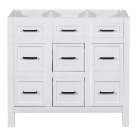 [Cabinet Only] 36" White Bathroom Vanity(Sink not included) SV000020AAK