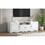 U-Can Modern TV Stand for 60+ inch TV, with 1 Shelf, 1 Drawer and 2 Cabinets, TV Console Cabinet Furniture for Living Room WF315898AAK