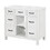 36"Bathroom Vanity without Sink,Modern Bathroom Storage Cabinet with 2 Drawers and 2 Cabinets,Solid Wood Frame Bathroom Cabinet (NOT INCLUDE BASIN) WF316255AAK
