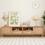 Rattan TV Stand for TVs up to 85", Modern Farmhouse Media Console, Entertainment Center with Solid Wood Legs, TV Cabinet for Living Room, Home Theatre WF316678AAP