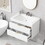 30" Wall Mounted Bathroom Vanity with Resin Sink,Floating Bathroom Storage Cabinet with 2 Drawers, Solid Wood Bathroom Cabinet WF316723AAK