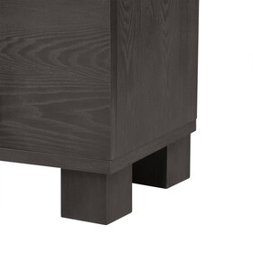 TREXM Wood Traditional Style Sideboard with Adjustable Shelves and Gold Handles for Kitchen, Dining Room and Living Room (Taupe) WF317097AAN