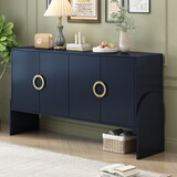 U_Style Four-Door Metal Handle Storage Cabinet, Suitable for Study, Living room, Bedroom WF317432AAB