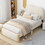 WF317620AAA Beige+Upholstered+Box Spring Not Required+Twin+Bedroom