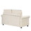 57.4" Pull Out Sofa Bed,Sleeper Sofa Bed with Premium Twin Size Mattress Pad,2-in-1 Pull Out Couch Bed,Loveseat Sleeper for Living Room,Small Apartment, Beige WF318065AAA