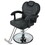 Classic Reclining barber Chair Salon Chair for Hair Stylist with Heavy Duty Hydraulic Pump, 360&#176; Rotation, Tattoo Chair Shampoo Beauty Salon Equipment, Max Load Weight 330 lbs, Black WF318104BAA