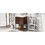 24" inch Walnut Finish Bathroom Vanity Cabinet with 2 Soft-Close Doors, Open Storage WF318755AAD
