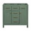 36" Bathroon Vanity without, Modern Freestanding Single Bathroom Cabinet with 4 Drawers & 2 Cabinets,Storage Cabinet for Bathroom, Solid Wood Frame Vanity Only, Green (NOT INCLUDE SINK) WF320061AAF