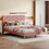 WF320515AAH Pink+Solid Wood+MDF+Queen+Bed Frame