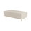 Modern Corduroy Upholstered Ottoman with Metal Legs, Storage Bench for Bedroom,Living Room,Beige