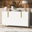 U_Style a Glossy Finish Light Luxury Storage Cabinet, Adjustable, Suitable for Living Room, Study, Hallway. WF321488AAK