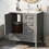 30" Bathroom Vanity, Modern Bathroom Cabinet with Sink Combo Set, Bathroom Storage Cabinet with a Soft Closing Door and 3 Drawers, Solid Wood Frame(Grey) WF321698AAE