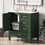 30" Bathroom Vanity in Green, Modern Bathroom Cabinet with Sink Combo Set, Bathroom Storage Cabinet with a Soft Closing Door and 3 Drawers, Solid Wood Frame
