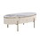 Modern Oval Coffee Table with 2 large Drawers Storage Accent Table WF321716AAK