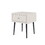 Modern Nightstands Set of 2 with Drawer and Crystal Handle, Elegant Rivet Velvet Design Bedside Table for Bedroom, Beige