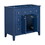 36" Bathroon Vanity without Sink, Modern Freestanding Single Bathroom Cabinet with 6 Drawers & 2 Cabinets, Storage Cabinet for Bathroom, Solid Wood Frame Vanity Set, Blue (NOT INCLUDE SINK)
