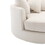 Orisfur. 360&#176; Swivel Accent Barrel Chair with Storage Ottoman & 4 Pillows, Modern Linen Leisure Chair Round Accent for Living Room, Cream WF323718AAA