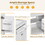 30-inch Bathroom Vanity with Ceramic Sink, Modern White Single Bathroom Cabinet with 2 Doors and a Shelf, Soft Close Doors WF324045AAK