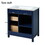 30-inch Blue Bathroom Vanity with Ceramic Sink and Ample Storage - Ideal Choice for Small Bathrooms WF324690AAC