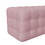 All Covered Velvet Upholstered Ottoman, Rectangular Footstool, Bedroom Footstool, No assembly Required, Elegant and Luxurious, Pink