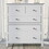 WF530022AAK White+Solid Wood+Chest